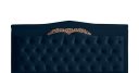 Ver imagem 1 de Cabeceira de Cama Box Painel Helena Casal 140 Cm Retro Capitonê Botão Encapados Suede Azul Marinho e