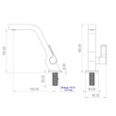 Ver imagem 4 de Torneira Luxo Lavatório 61019 Unic Metal Gold 1/4 de Volta Banheiro Dourada