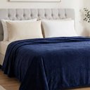 Ver imagem 3 de Manta Queen Flan Soft Texturizada Marinho 260g/m² - 1 Peça - 100% Poliéster