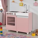 Ver imagem 2 de Cozinha de Brinquedo Infantil Mini Rosa Branco