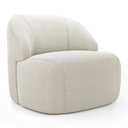 Ver imagem 1 de Poltrona Decorativa Living Kaya Orgânica Bouclê Bege - Desk Design