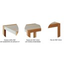 Ver imagem 6 de Conjunto: Mesa Sala Jantar Grace c/ Tampo Madeirado 90cm + 4 Cadeiras Maia Cinza/Nature/Mascavo -