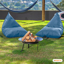 Ver imagem 1 de Puff Cônico Poltrona Cadeira Jardim Multiuso Pufe Decorativo Conforto Absoluto Modelagem Corporal