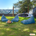 Ver imagem 2 de Puff Cônico Poltrona Cadeira Jardim Multiuso Pufe Decorativo Conforto Absoluto Modelagem Corporal