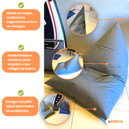 Puff Cônico Poltrona Cadeira Jardim Multiuso Pufe Decorativo Conforto Absoluto Modelagem Corporal - 7