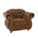 Ver imagem 2 de Poltrona Chesterfield Merlô Via Encanto Veludo Marrom