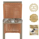 Ver imagem 3 de Mesa Bistrô e 4 Banquetas Roma Fendi Corda Náutica Estofado 6 Trama Original