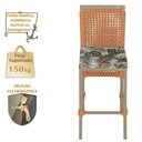 Ver imagem 4 de Mesa Bistrô e 4 Banquetas Roma Fendi Corda Náutica Estofado 6 Trama Original