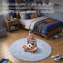 Ver imagem 2 de Tapete Redondo Infantil Azul Bebê Antiderrapante Milano Soft:1.00m