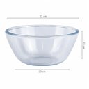 Ver imagem 3 de Saladeira de Vidro Redonda 2,5 Litros Bowl Tigela Fruteira Mesa Salada para Sua Cozinha Casa