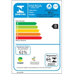 Cooktop 4 Bocas à Gás Platinium Prime Bivolt Escovado Fischer - 7