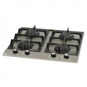 Cooktop 4 Bocas à Gás Platinium Prime Bivolt Escovado Fischer
