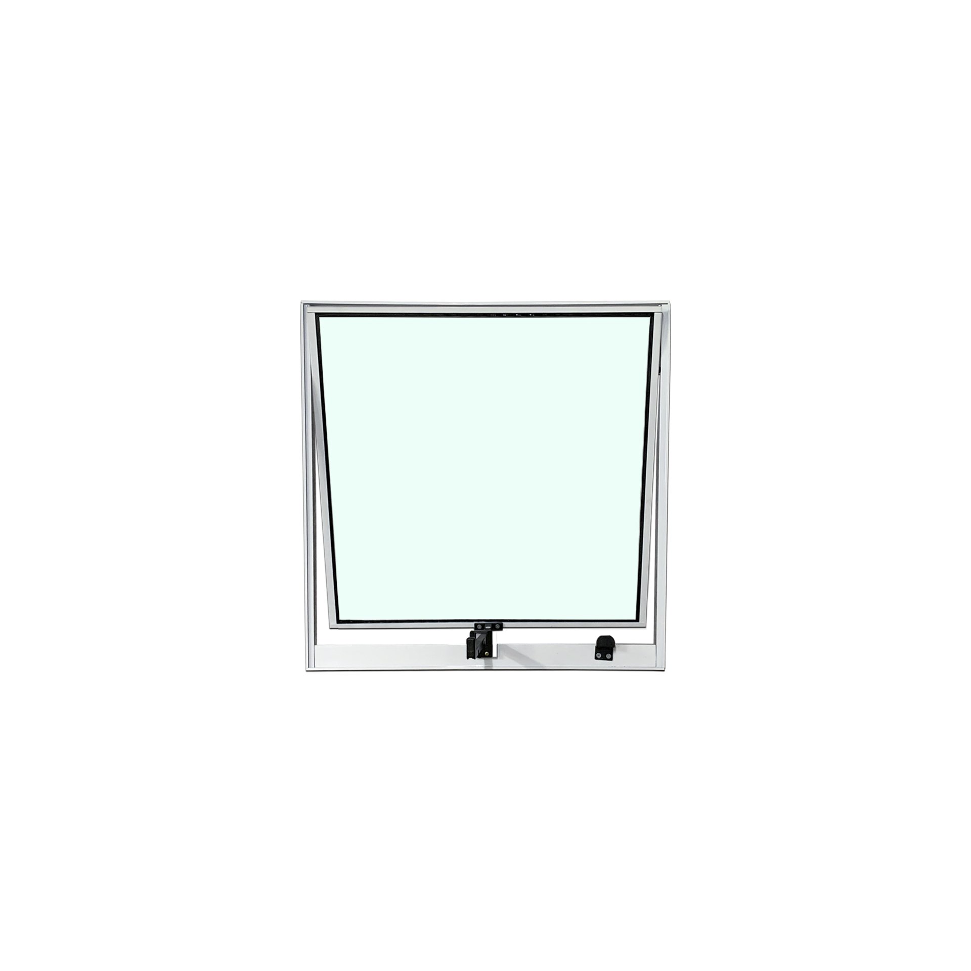 Vitro Projetante 80x60 Alumínio Branco Vidro Liso - 1