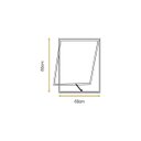 Ver imagem 4 de Vitro Projetante 80x60 Alumínio Branco Vidro Liso