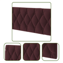 Ver imagem 2 de Cabeceira de Cama Queen Estofada Capitone Pari 1,60 X 55 Vinho Suede