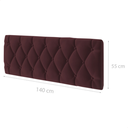 Ver imagem 4 de Cabeceira de Cama Queen Estofada Capitone Pari 1,60 X 55 Vinho Suede