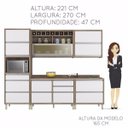 Ver imagem 4 de Cozinha Completa com Balcão e Tampo 5 Peças Baronesa Nesher Móveis