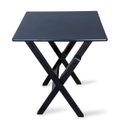Ver imagem 2 de Mesa Dobrável Madeira 60x60 Preta - Tarimatã