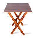 Ver imagem 2 de Mesa Dobrável Madeira 70x70 Padrão Imbuia - Tarimatã
