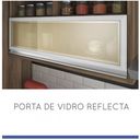 Ver imagem 6 de Armário Aéreo 1 Porta de Vidro com Nichos Adega Baronesa Nesher Móveis