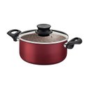 Ver imagem 1 de Caçarola Antiaderente 24 Cm 4,9 L Paris Vermelho Tramontina