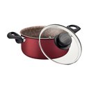 Ver imagem 2 de Caçarola Antiaderente 24 Cm 4,9 L Paris Vermelho Tramontina