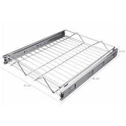 Gaveta Deslizante Corrediças Telescópicas Baixa 45x37x5cm Aramado Organizador de Cozinha - 2