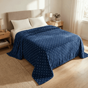 Ver imagem 1 de Kit 2 Mantas Cobertor Casal Corttex Poá 180x220cm Microfibra Antialérgico Super Macio Premium