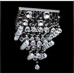 Lustre de Cristal para Sala Quarto Legítimo Altura 35 Cm Pirâmide - 1