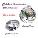 Ver imagem 4 de Lustre de Cristal para Sala Quarto Legítimo Altura 35 Cm Pirâmide