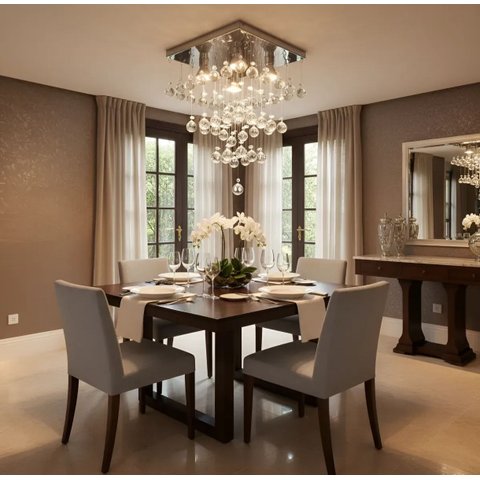 Lustre de Cristal para Sala Quarto Legítimo Altura 35 Cm Pirâmide