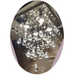 Lustre de Cristal para Sala Quarto Legítimo Altura 35 Cm Pirâmide - 3