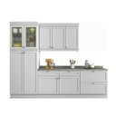 Ver imagem 3 de Cozinha Americana Compacta com Balcão Paneleiro e Tampo 4 Peças Nesher Móveis