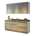 Ver imagem 3 de Cozinha Americana Compacta com Balcão e Tampo 4 Peças Nesher Móveis