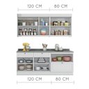 Ver imagem 5 de Cozinha Americana Compacta com Balcão e Tampo 4 Peças Nesher Móveis