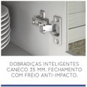 Ver mais imagens de Cozinha Americana Compacta com Balcão e Tampo 4 Peças Nesher Móveis