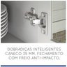 Cozinha Americana Compacta com Balcão e Tampo 4 Peças Nesher Móveis - 8