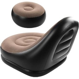 Poltrona Inflável Ultra Lounge com Pufe Sofá Preguiçoso - 2