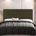 Ver imagem 2 de Cabeceira Cama Box Casal Queen Size Parisis 160cm Veludo Marrom - Desk Design