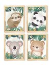 Ver imagem 1 de Kit Quadro Infantil Safari Decorativo Quarto Criança Bebê Enxoval