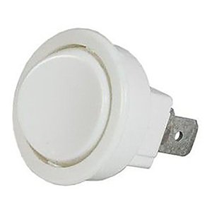 Botão Do Fogão Acendedor + Luz Redondo - Somente Branco