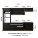 Ver imagem 3 de Cozinha Completa Madesa Vicenza com Armário e Balcão (sem Tampo e Pia)