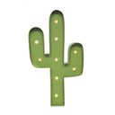 Ver imagem 1 de Cacto Decorativo em Metal com LED Contemporâneo 44,5cmx25,5cm Mart Collection