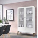 Ver imagem 1 de Cristaleira 2 Portas 1 Gaveta Retrô 0810 Genialflex