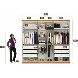 Guarda Roupa Casal 6 Portas 6 Gavetas Bari Novo Horizonte - 5