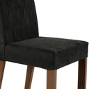 Ver imagem 7 de Conjunto Sala de Jantar Mesa Tampo de Vidro 6 Cadeiras Rustic/preto/oxford Marissa Madesa