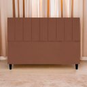 Ver imagem 2 de Cabeceira Decorativa Elen para Cama King 195 Cm Suede Terracota, Suede
