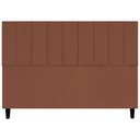 Ver imagem 1 de Cabeceira Decorativa Elen para Cama King 195 Cm Suede Terracota, Suede