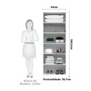 Ver imagem 4 de Armário Multiuso 2 Portas 5 Prateleiras 100% MDF Lages ACP Móveis
