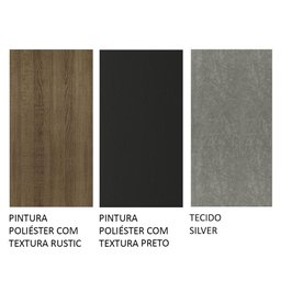 Conjunto Sala de Jantar Mesa Tampo de Madeira 6 Cadeiras Rustic/preto/silver Hanna Madesa - 10